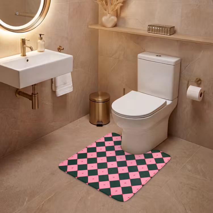 WC Vorleger - Stern – Rosa – Grün – Weihnachten — 4
