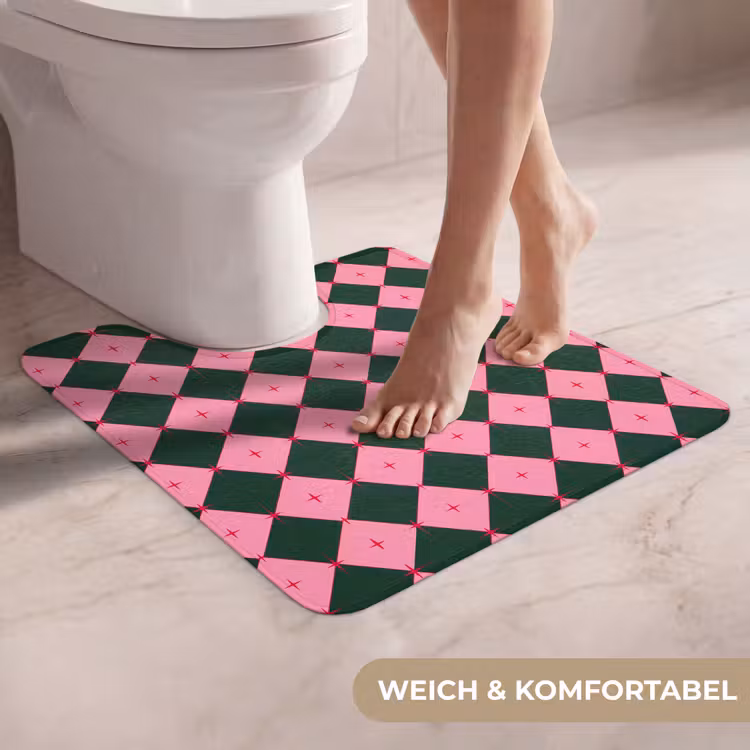 WC Vorleger - Stern – Rosa – Grün – Weihnachten — 5