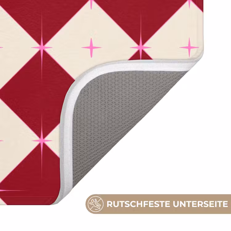 WC Vorleger - Stern – Rosa – Rot – Weihnachten — 3
