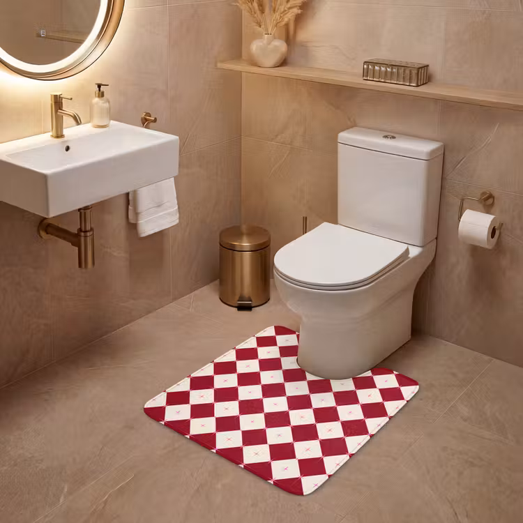 WC Vorleger - Stern – Rosa – Rot – Weihnachten — 4