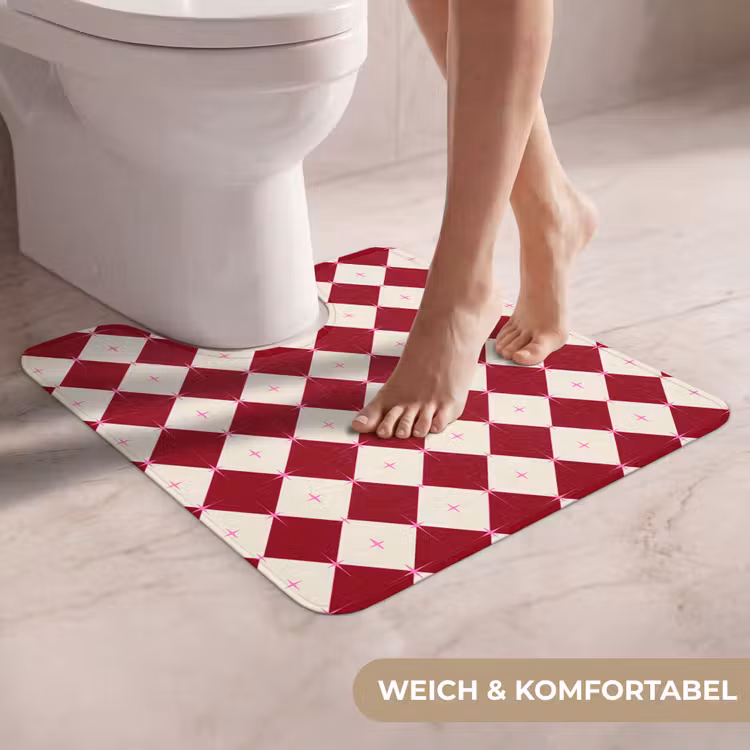 WC Vorleger - Stern – Rosa – Rot – Weihnachten — 5