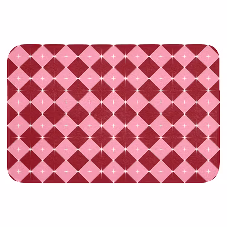 WC Vorleger - Stern – Rot – Rosa – Weihnachten — 1