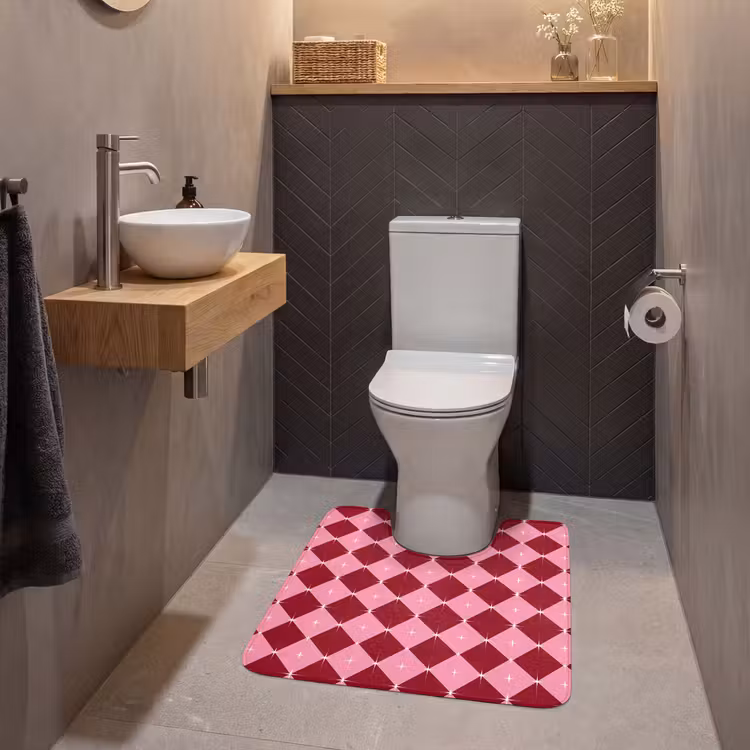 WC Vorleger - Stern – Rot – Rosa – Weihnachten — 2