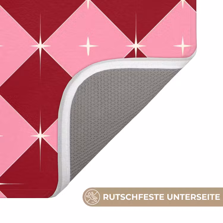 WC Vorleger - Stern – Rot – Rosa – Weihnachten — 3