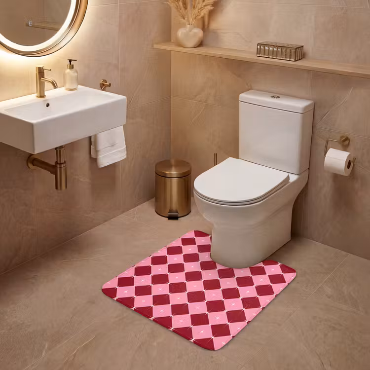 WC Vorleger - Stern – Rot – Rosa – Weihnachten — 4