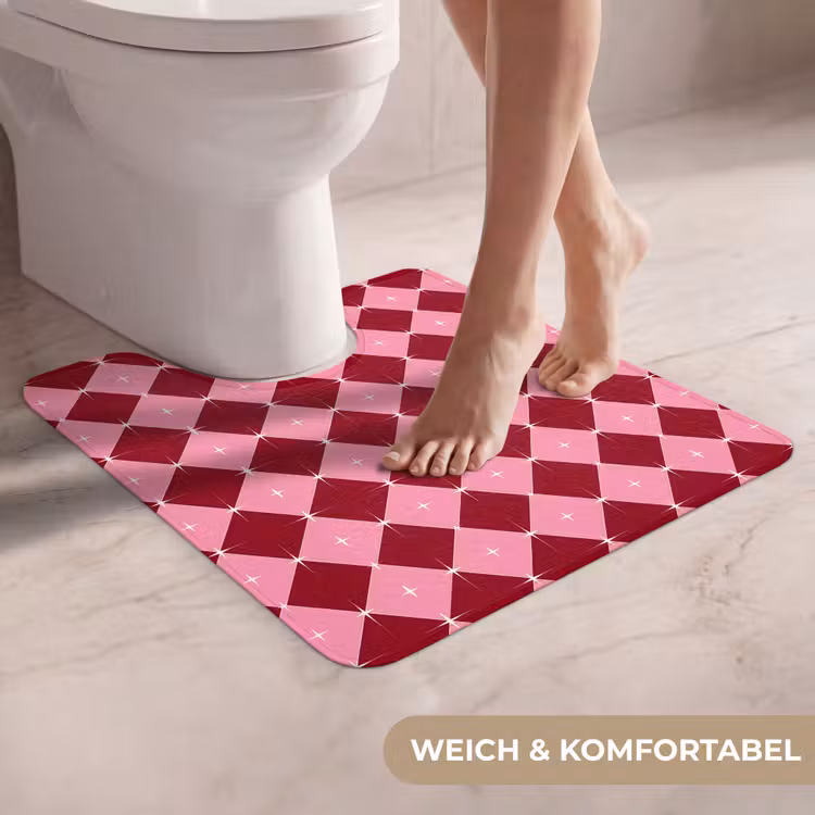 WC Vorleger - Stern – Rot – Rosa – Weihnachten — 5