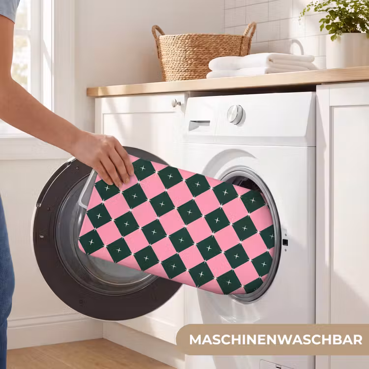 WC Vorleger - Weihnachten – Rosa – Grün – Stern — 5