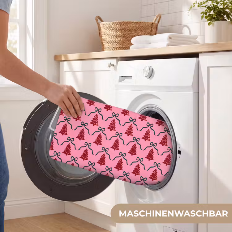 WC Vorleger - Weihnachten – Rot – Grün – Schleife — 5