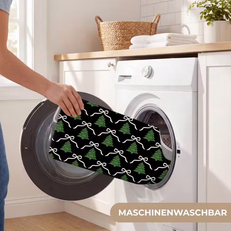 WC Vorleger - Weihnachten – Schwarz – Weiß – Schleife — 7