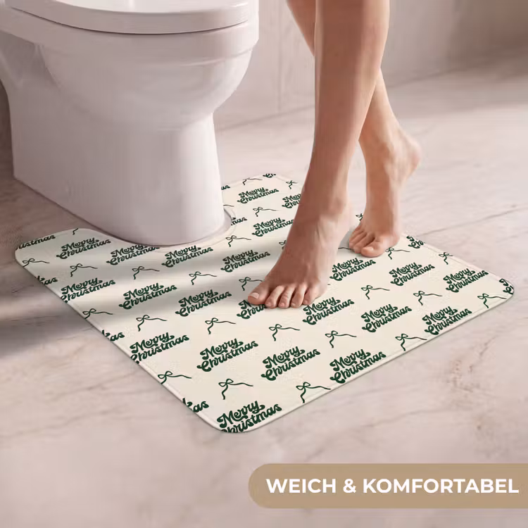 WC Vorleger - Text – Grün – Schleife — 5