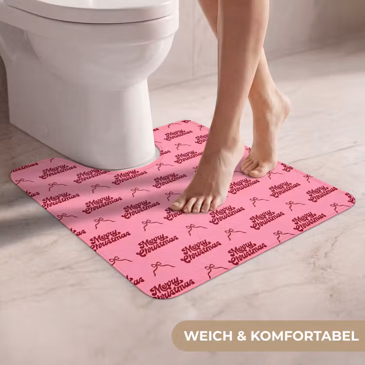 WC Vorleger - Text – Rosa – Rot – Schleife — 5