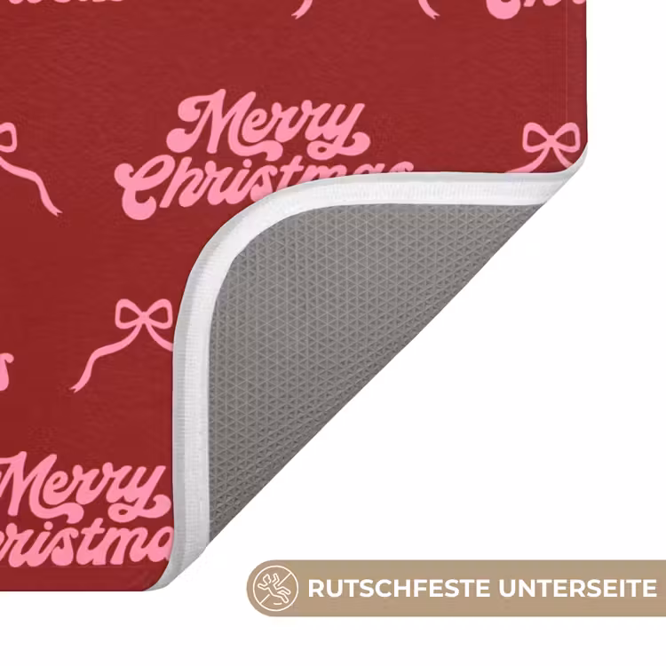 WC Vorleger - Text – Rot – Rosa – Schleife — 3