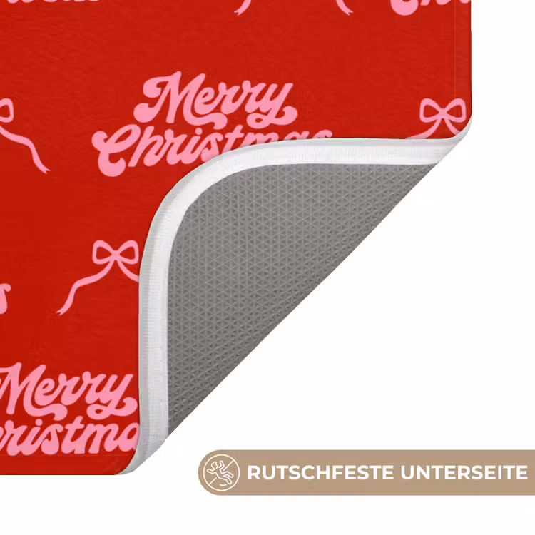 WC Vorleger - Text – Schleife – Rosa – Rot — 3
