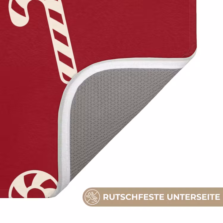 WC Vorleger - Weihnachten – Rot – Weiß – Zuckerstange — 3