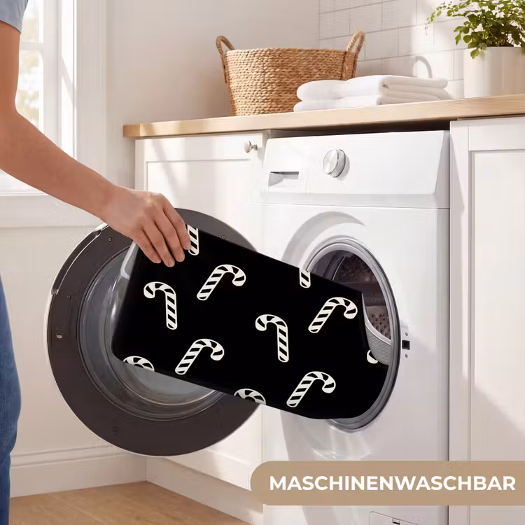 WC Vorleger - Weihnachten – Schwarz – Weiß – Zuckerstange — 7
