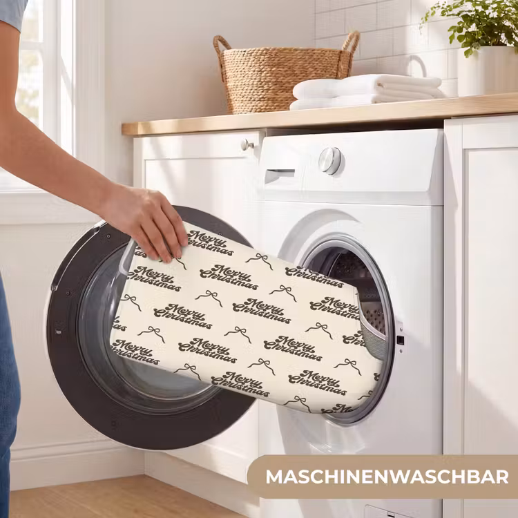 WC Vorleger - Text – Braun – Creme – Schleife — 7