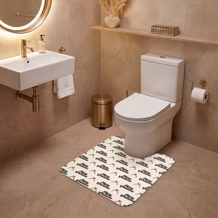 WC Vorleger - Text – Creme – Schwarz – Weihnachten — 4