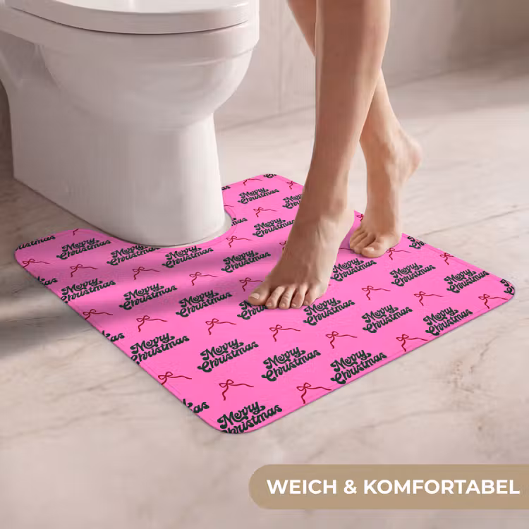WC Vorleger - Text – Neon – Rosa – Weihnachten — 5
