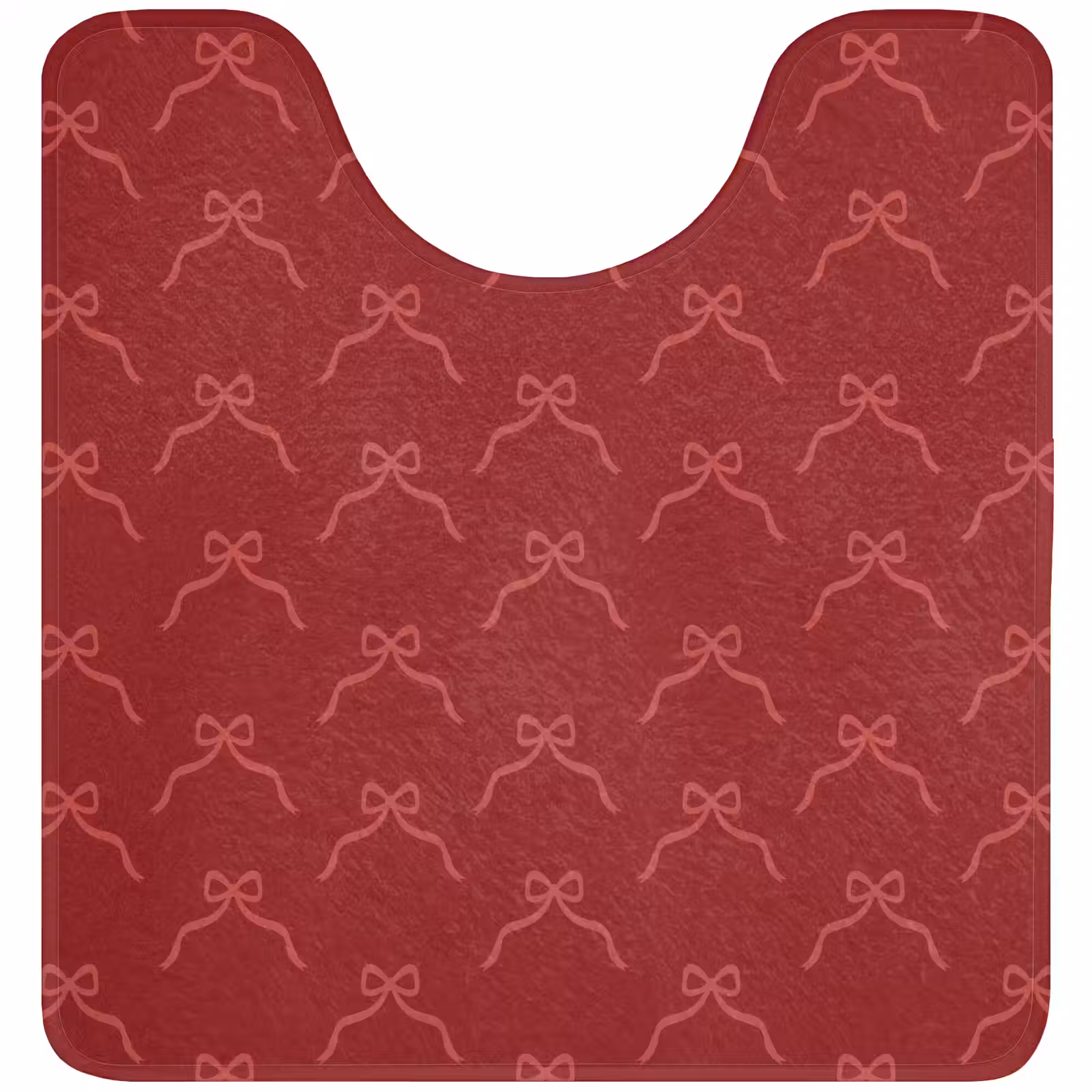 WC Vorleger - Schleife – Rosa – Rot – Weihnachten — 1