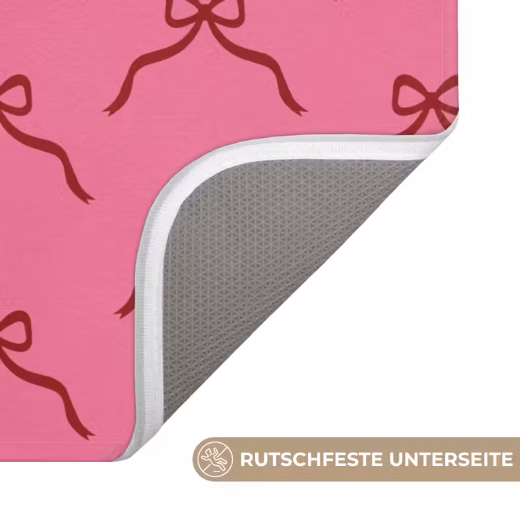 WC Vorleger - Schleife – Rot – Rosa – Weihnachten — 3