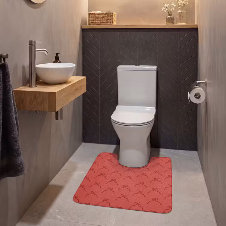 WC Vorleger - Schleife – Rot – Weihnachten — 2