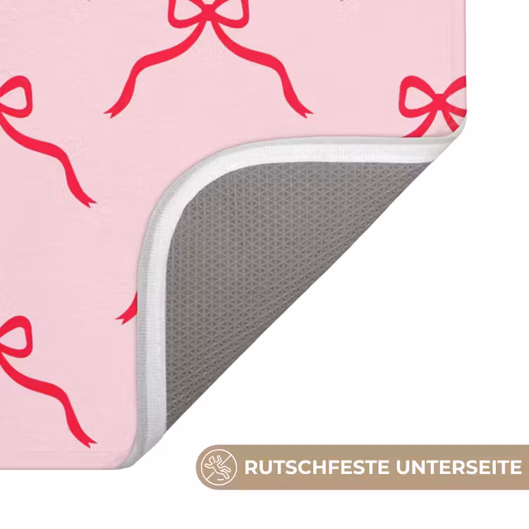 WC Vorleger - Schleife – Rot – Weihnachten – Rosa — 3