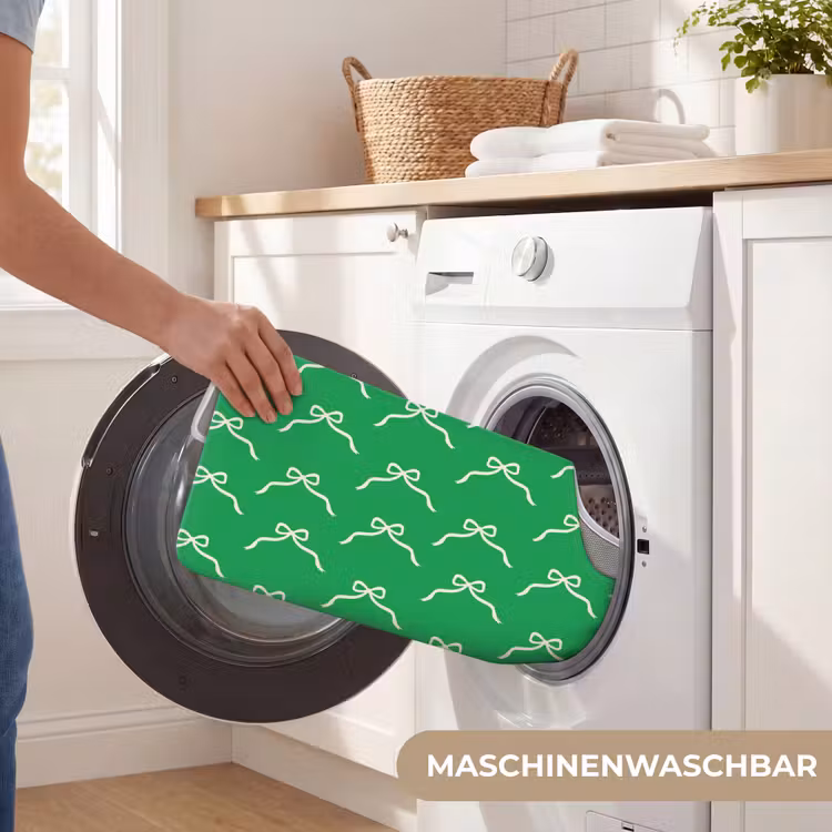 WC Vorleger - Schleife – Weihnachten – Grün – Weiß — 7