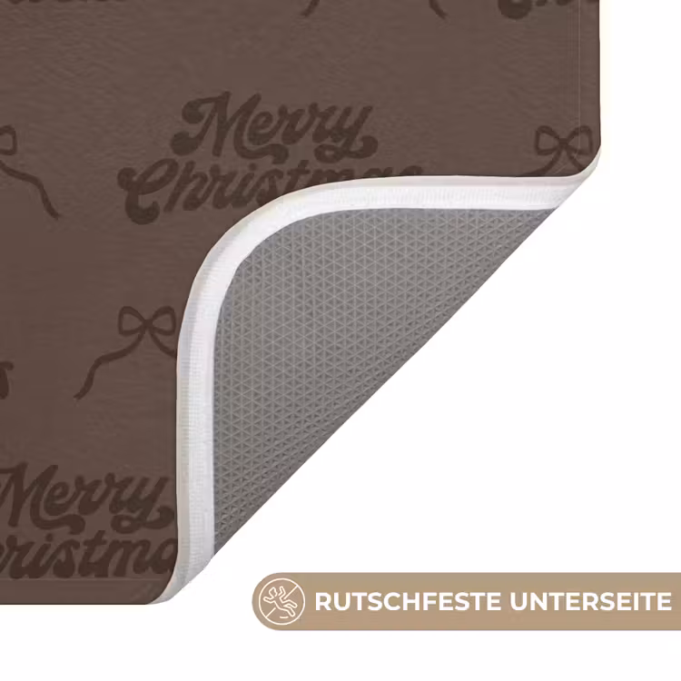 WC Vorleger - Text – Schleife – Braun — 3