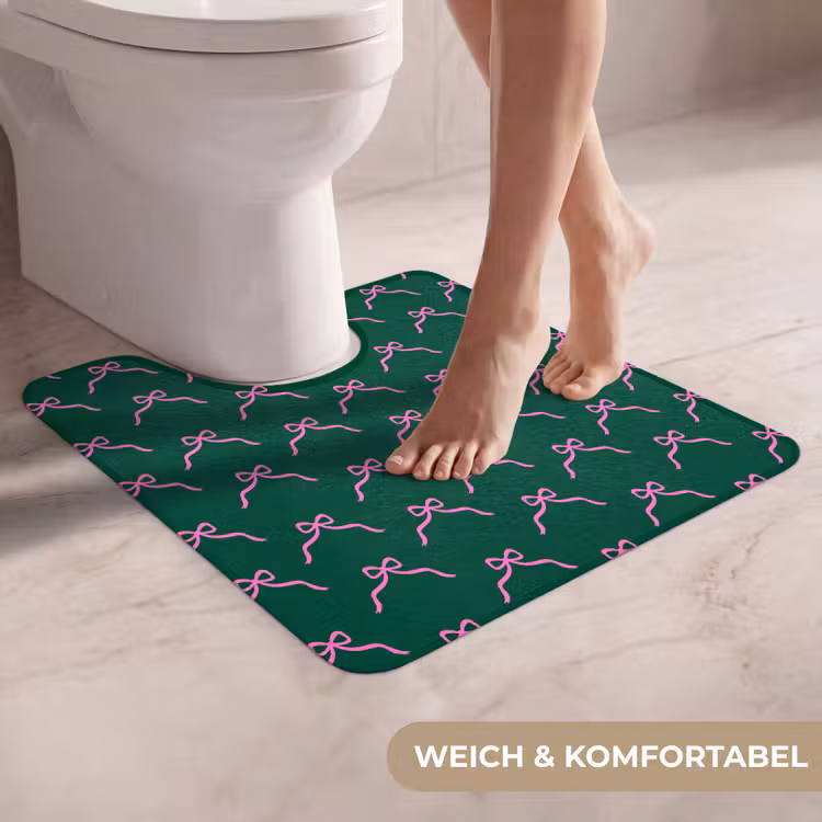 WC Vorleger - Weihnachten – Neon – Grün – Schleife — 5