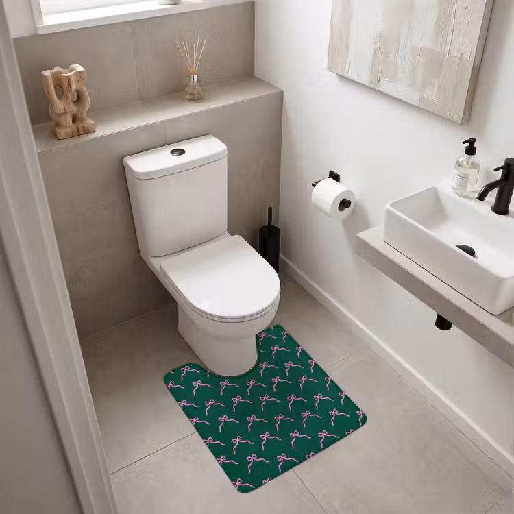 WC Vorleger - Weihnachten – Neon – Grün – Schleife — 6