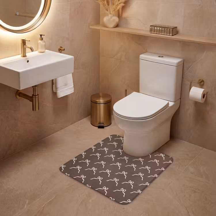WC Vorleger - Weihnachten – Schleife – Braun — 4