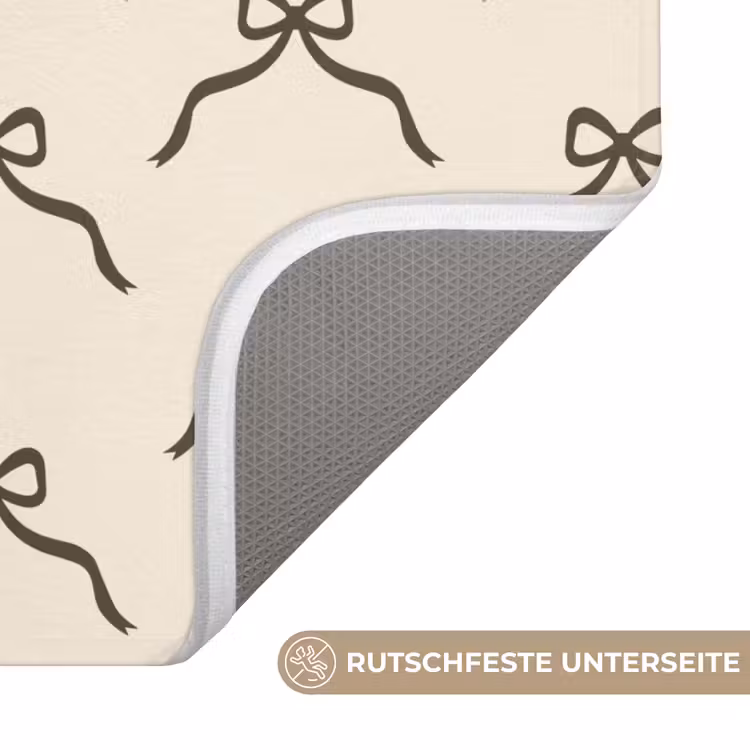 WC Vorleger - Weihnachten – Schleife – Cremefarben — 3