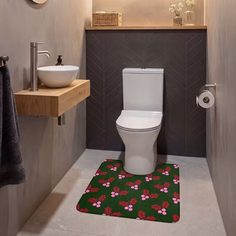 WC Vorleger - Neon – Stechpalme – Weihnachten — 2