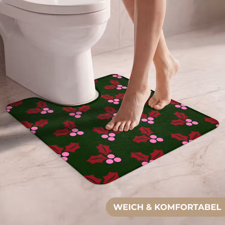 WC Vorleger - Neon – Stechpalme – Weihnachten — 5