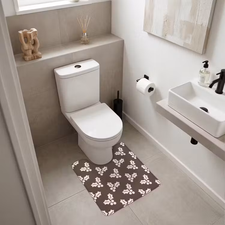 WC Vorleger - Stechpalme – Braun – Weihnachten — 6