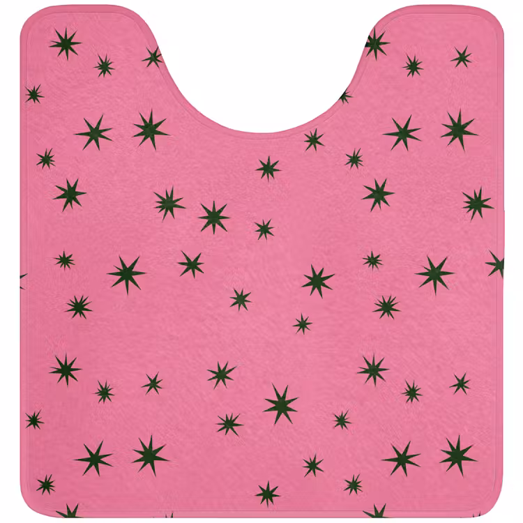 WC Vorleger - Stern – Grün – Rosa – Weihnachten — 1