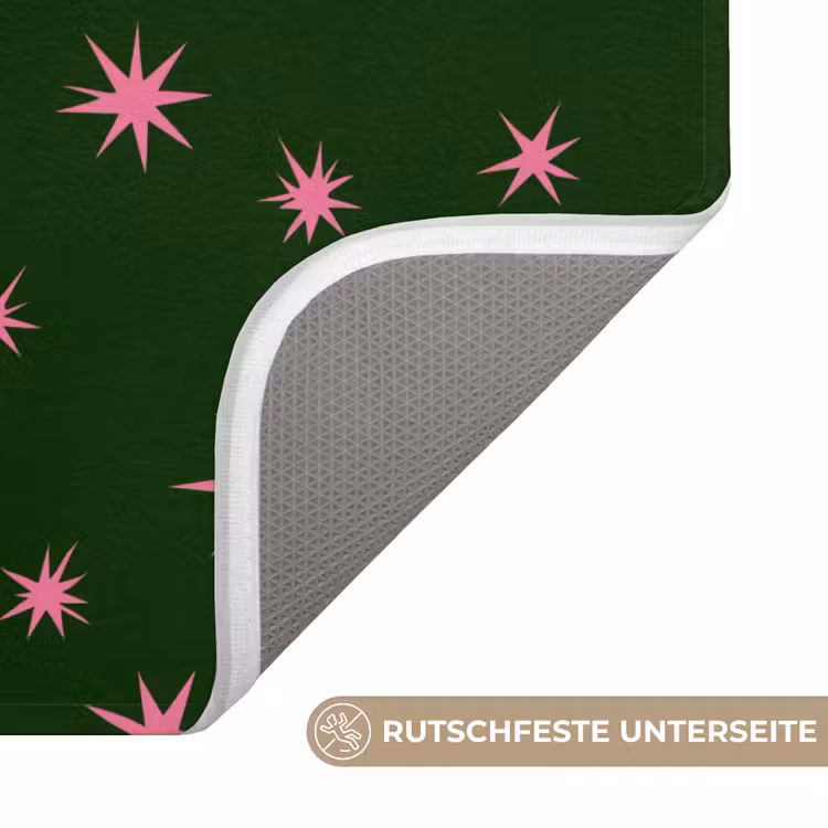 WC Vorleger - Stern – Rosa – Grün – Weihnachten — 3