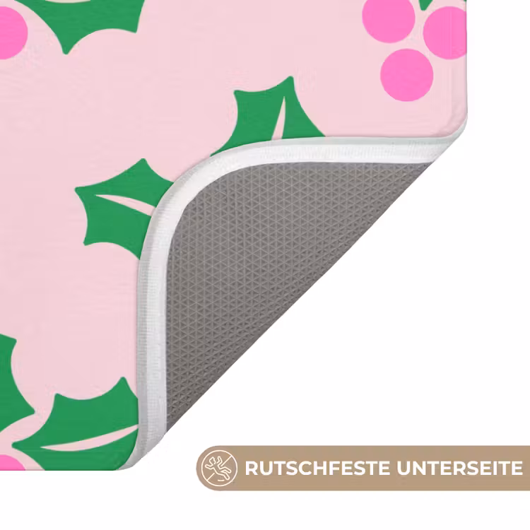 WC Vorleger - Weihnachten – Stechpalme – Rosa — 3