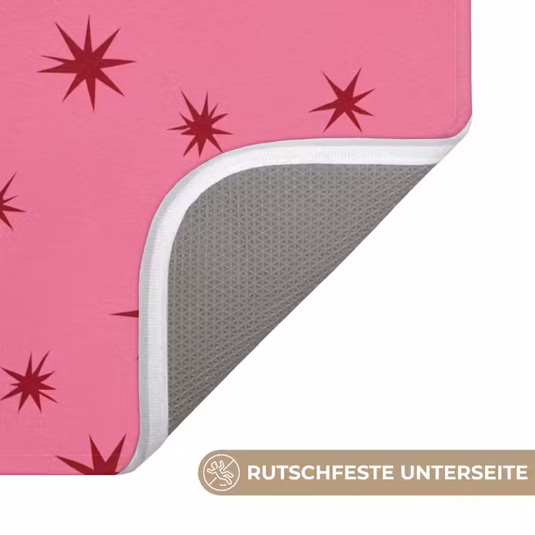WC Vorleger - Weihnachten – Stern – Rot – Rosa — 3