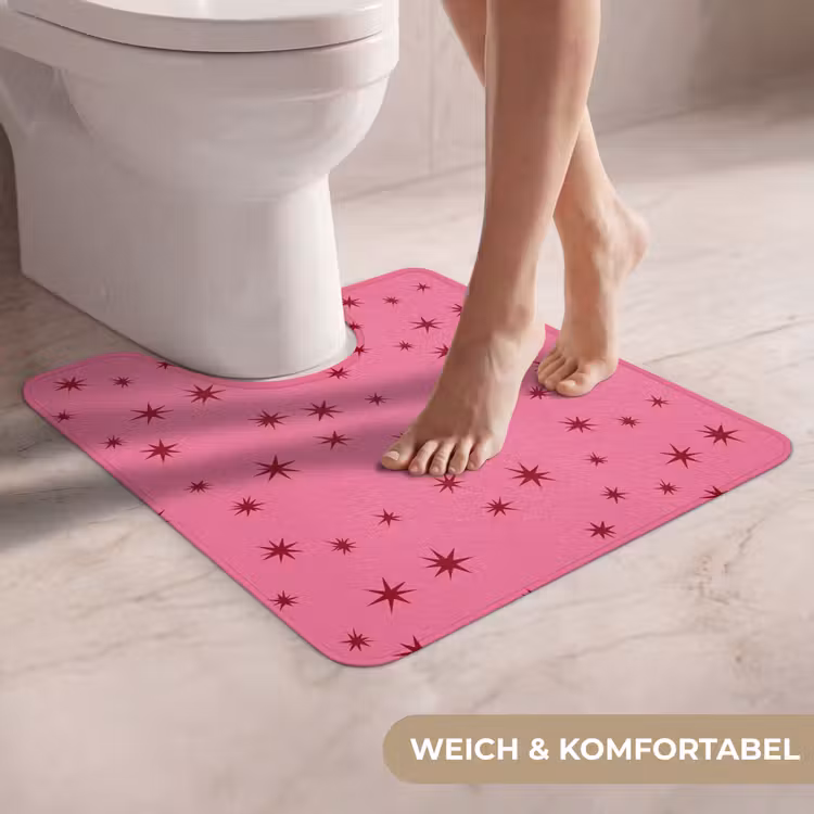 WC Vorleger - Weihnachten – Stern – Rot – Rosa — 5