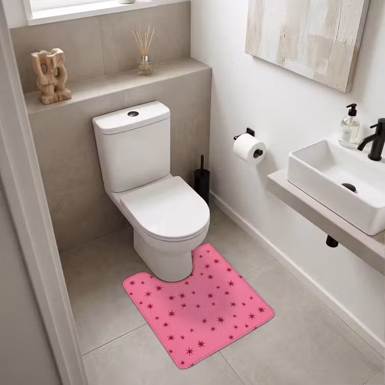 WC Vorleger - Weihnachten – Stern – Rot – Rosa — 6