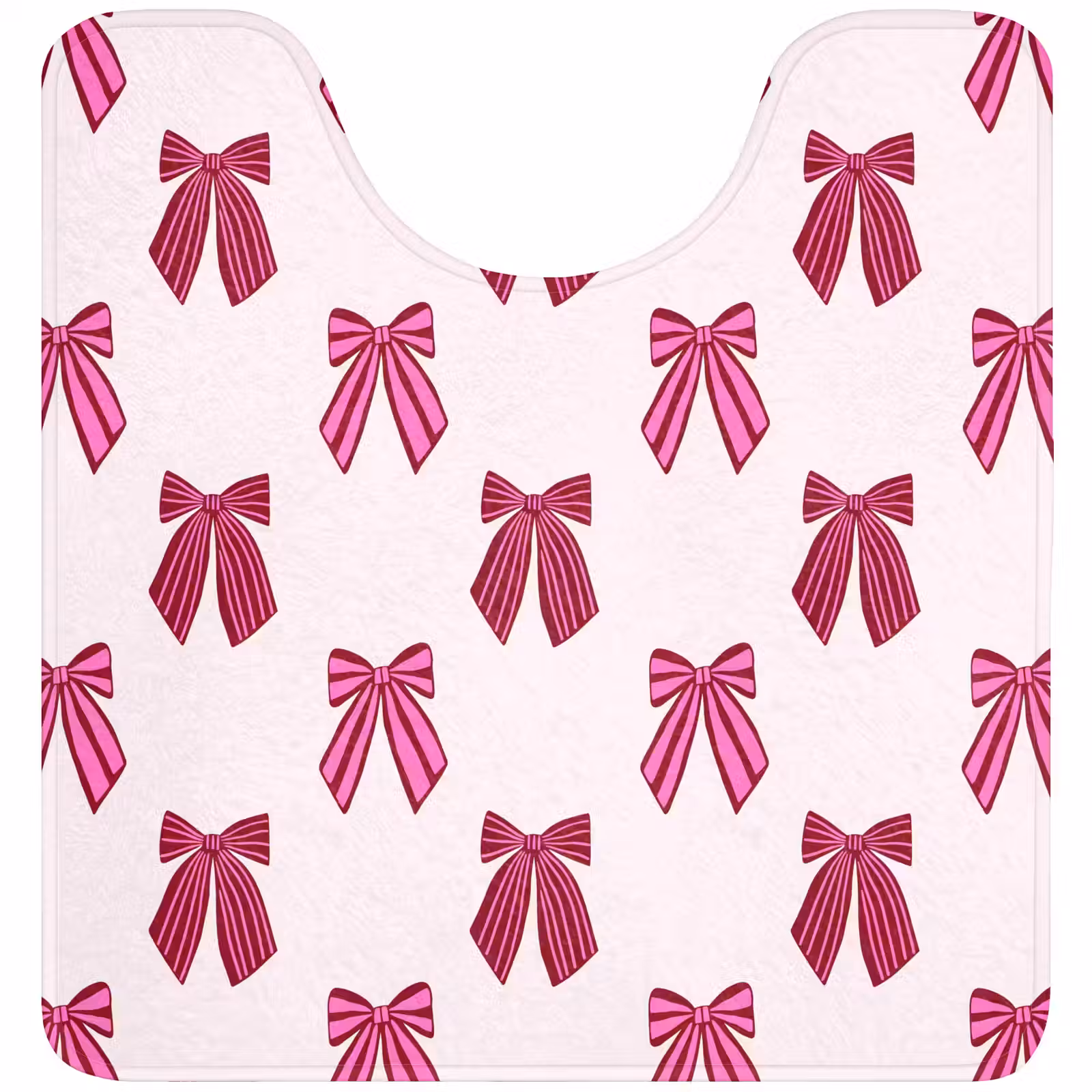 WC Vorleger - Schleifen – Weihnachten – Rosa — 1