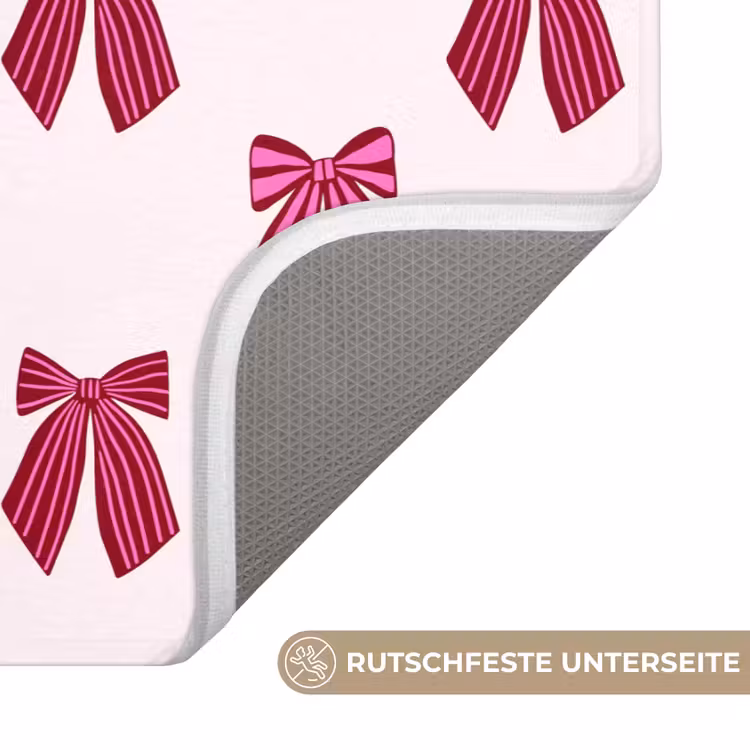 WC Vorleger - Schleifen – Weihnachten – Rosa — 3