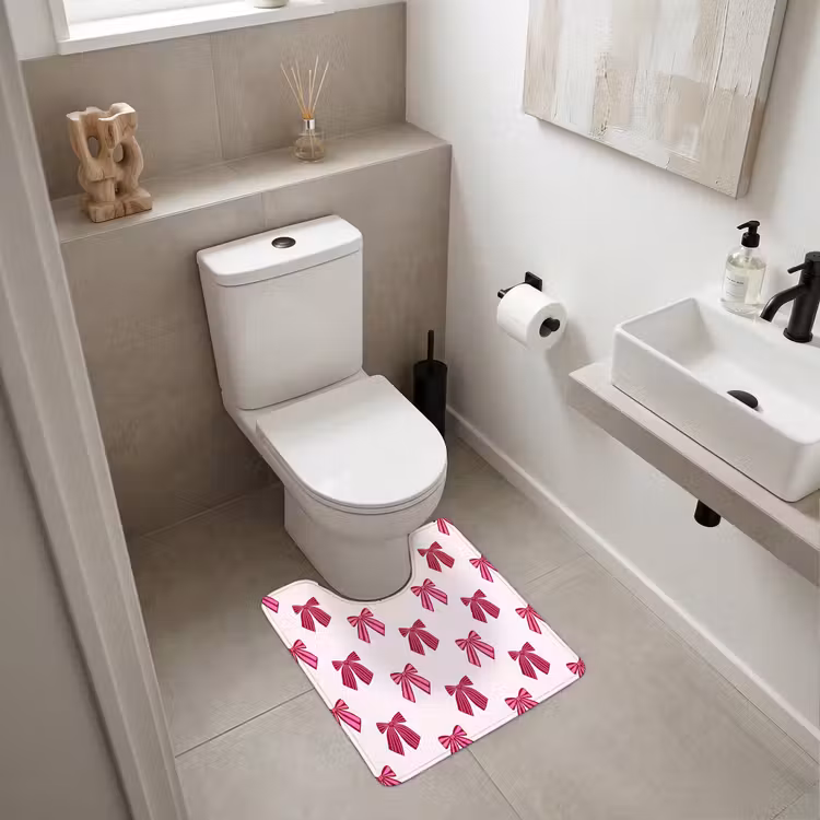 WC Vorleger - Schleifen – Weihnachten – Rosa — 6
