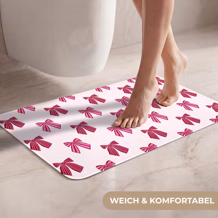WC Vorleger - Schleifen – Weihnachten – Rosa — 7