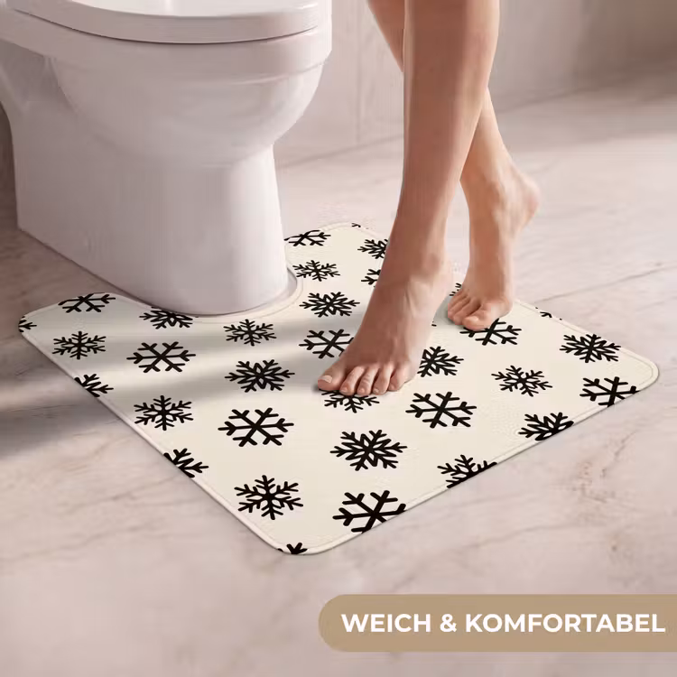 WC Vorleger - Schneeflocke – Creme – Weiß — 5