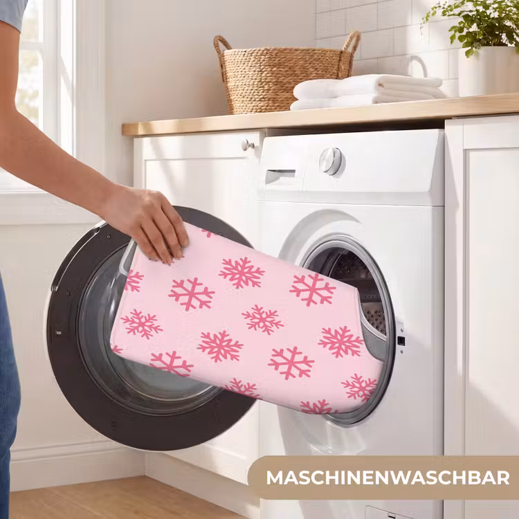 WC Vorleger - Schneeflocke – Rosa – Weihnachten — 7