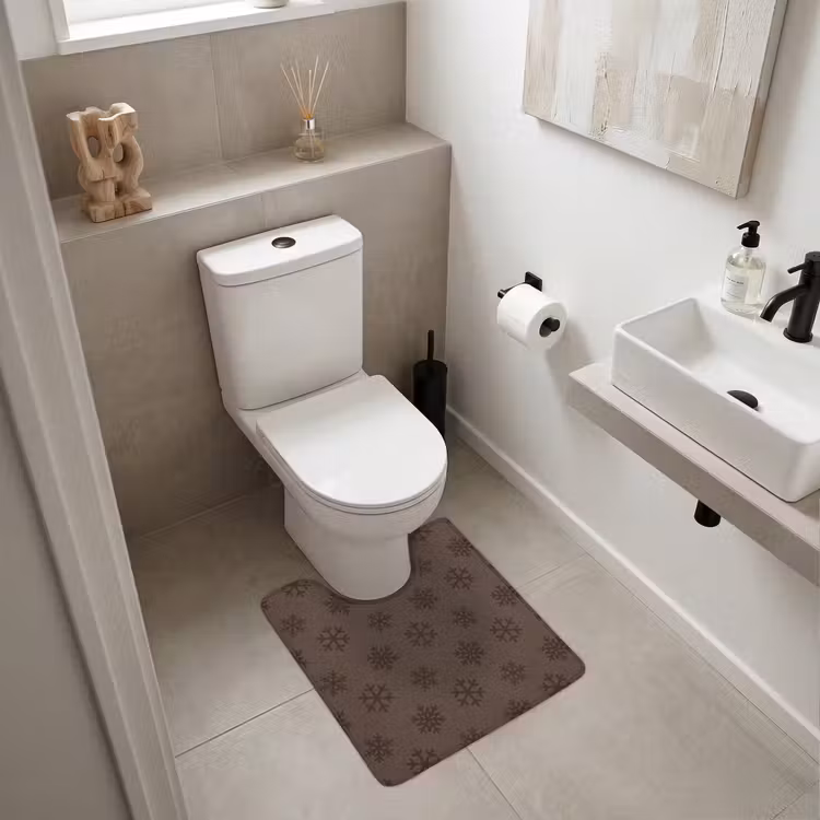 WC Vorleger - Schneeflocke – Weihnachten – Braun — 6