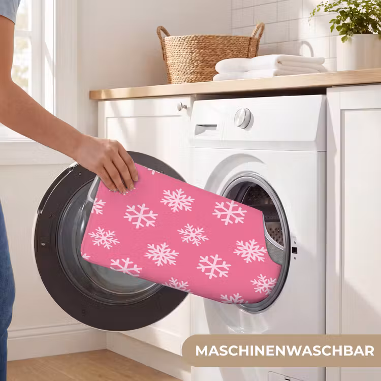WC Vorleger - Schneeflocke – Weihnachten – Rosa — 7