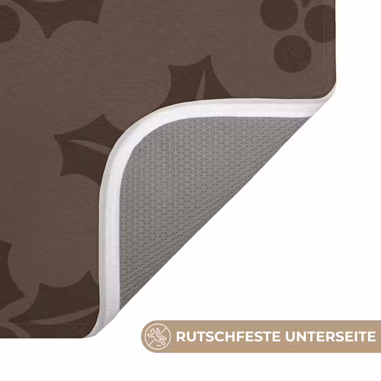 WC Vorleger - Stechpalme – Weihnachten – Braun — 3